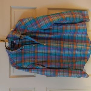Ralph Lauren boys size XL long sleeve button down plaid shirt